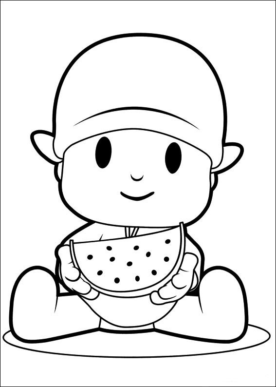 pocoyo para colorear 1