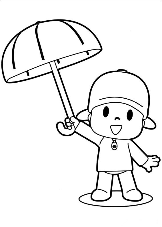 Dibujos para colorear e imprimir Pocoyó