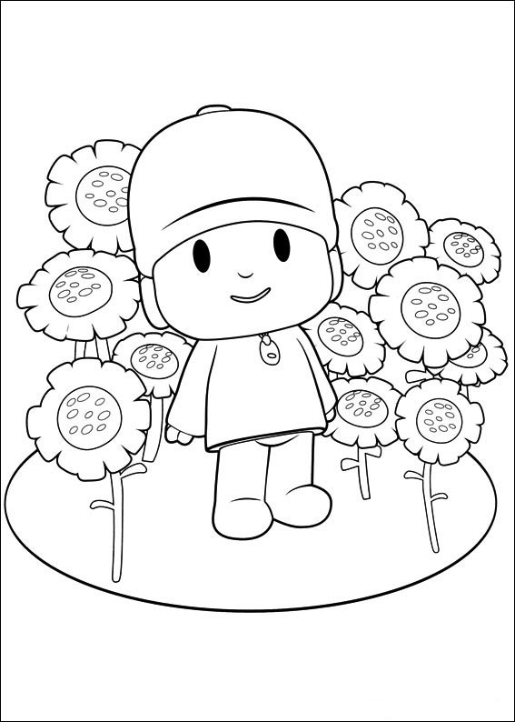 Dibujos para colorear e imprimir Pocoyó