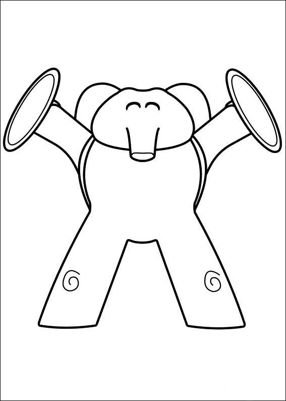 Dibujos para colorear e imprimir Pocoyó