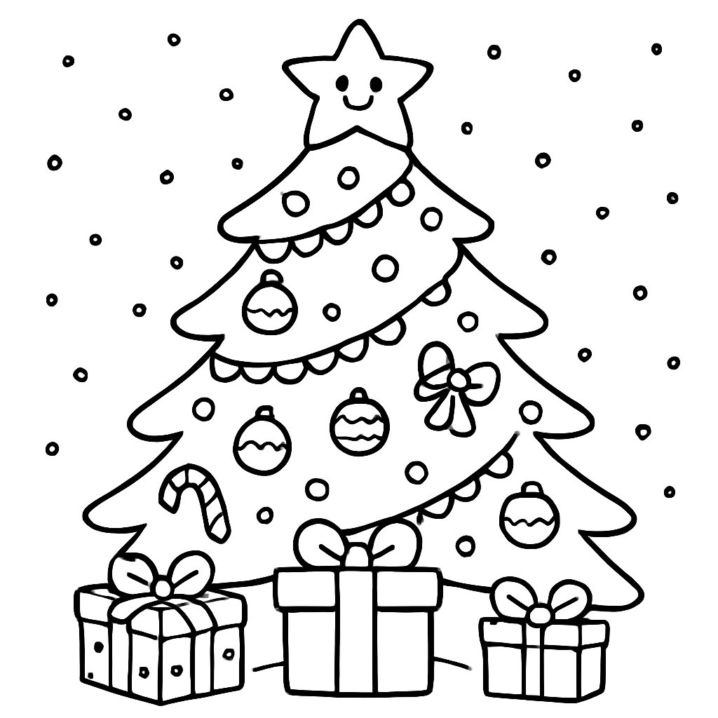 Dibujos para colorear e imprimir Árbol De Navidad
