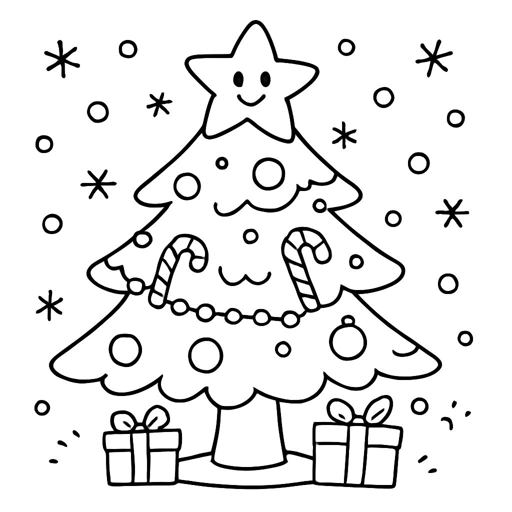 Dibujos para colorear e imprimir Árbol De Navidad