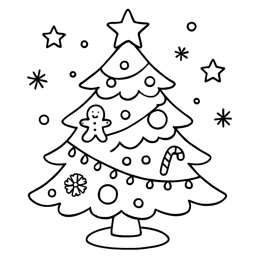 Dibujos para colorear e imprimir Árbol De Navidad