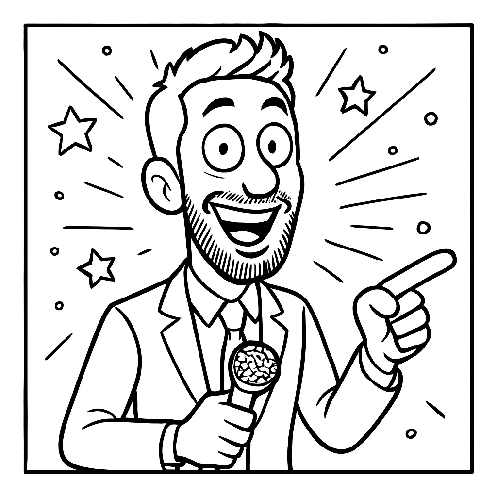 David Broncano para colorear Dibujos para colorear e imprimir David Broncano