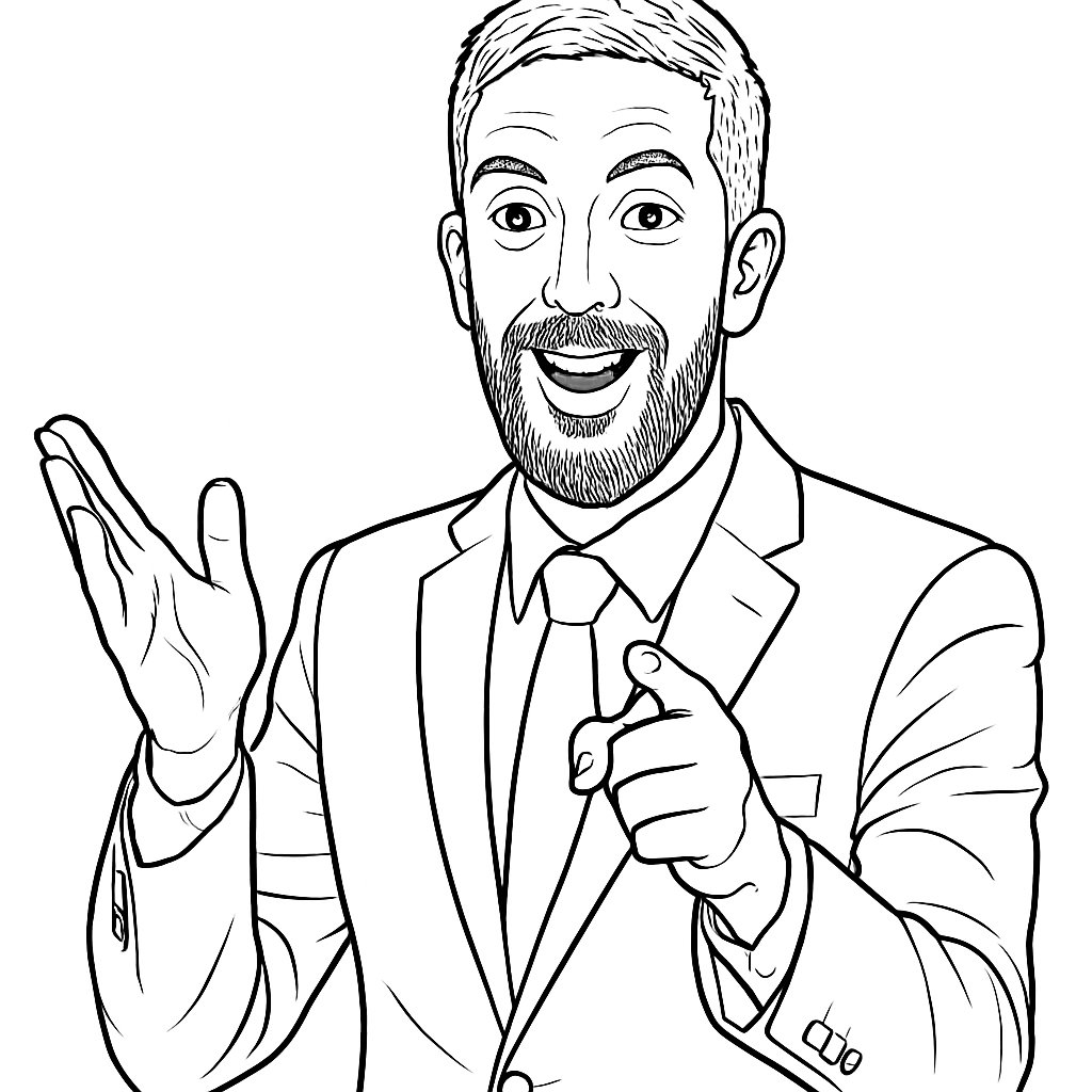 Dibujos para colorear e imprimir David Broncano