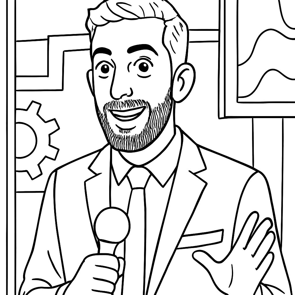 Dibujos para colorear e imprimir David Broncano