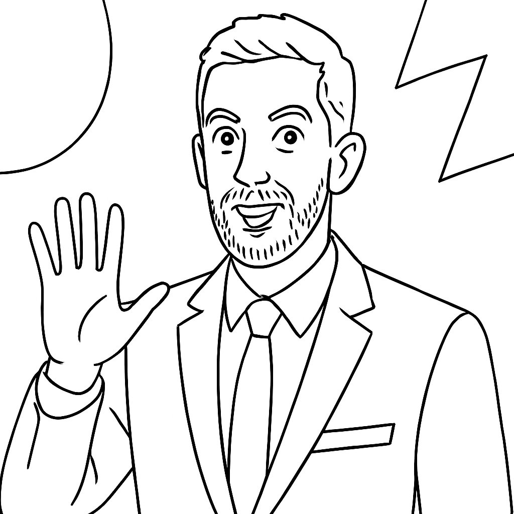 Dibujos para colorear e imprimir David Broncano