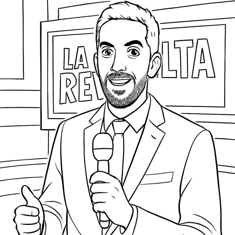 David Broncano para colorear