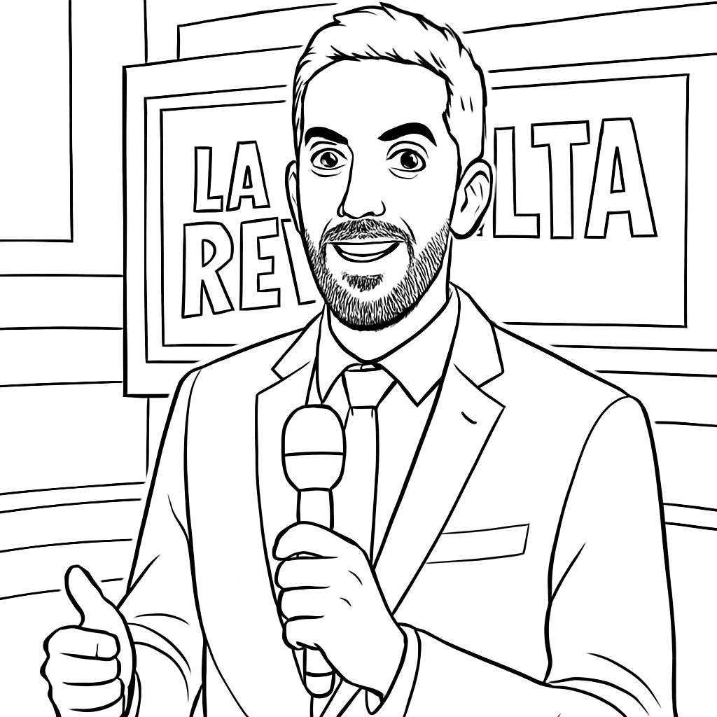 David Broncano para colorear