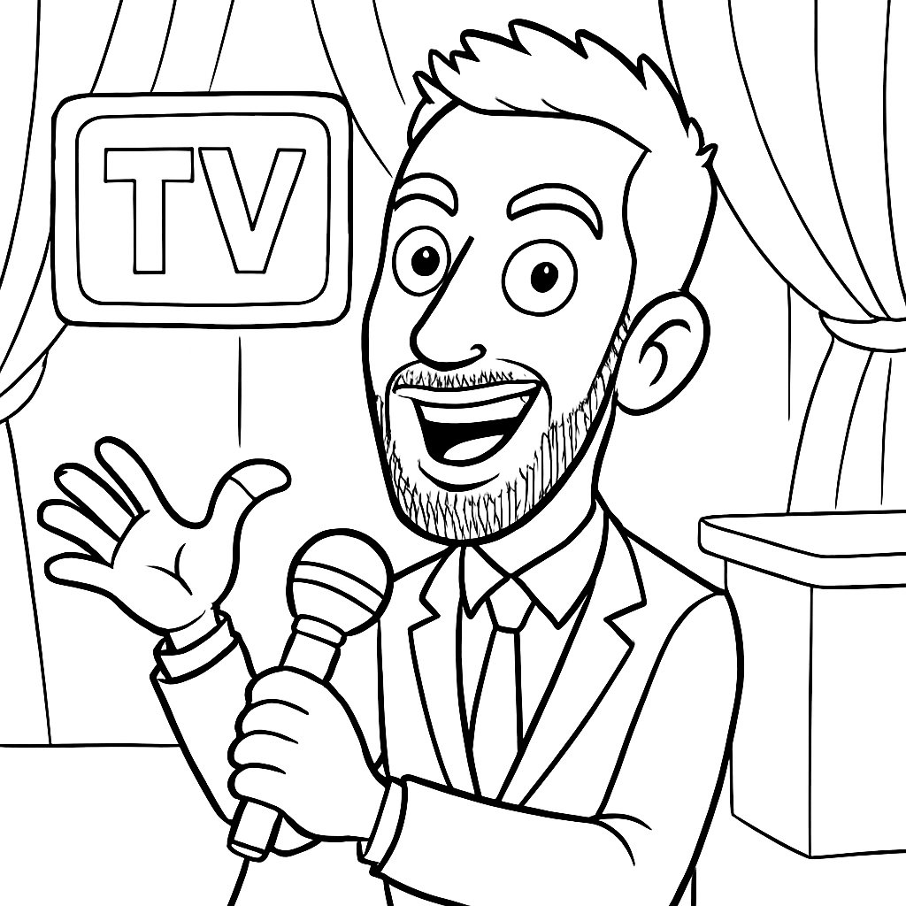 David Broncano para colorear Dibujos para colorear e imprimir David Broncano