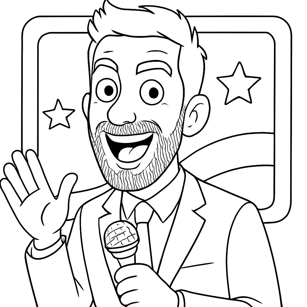 David Broncano para colorear Dibujos para colorear e imprimir David Broncano