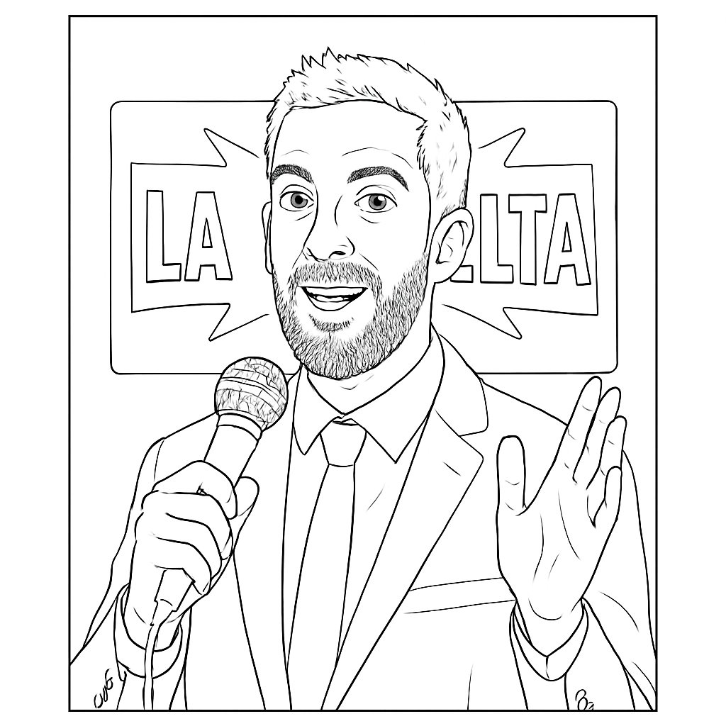 Dibujos para colorear e imprimir David Broncano