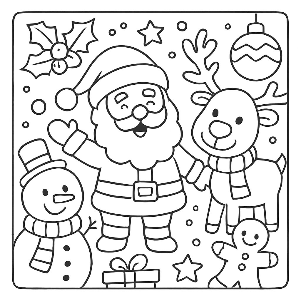 Dibujos De Navidad para colorear Dibujos para colorear e imprimir Dibujos De Navidad
