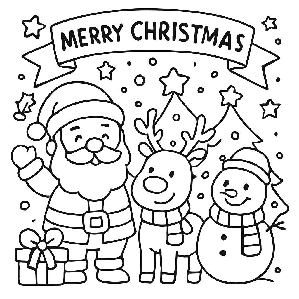 Dibujos De Navidad para colorear Dibujos para colorear e imprimir Dibujos De Navidad