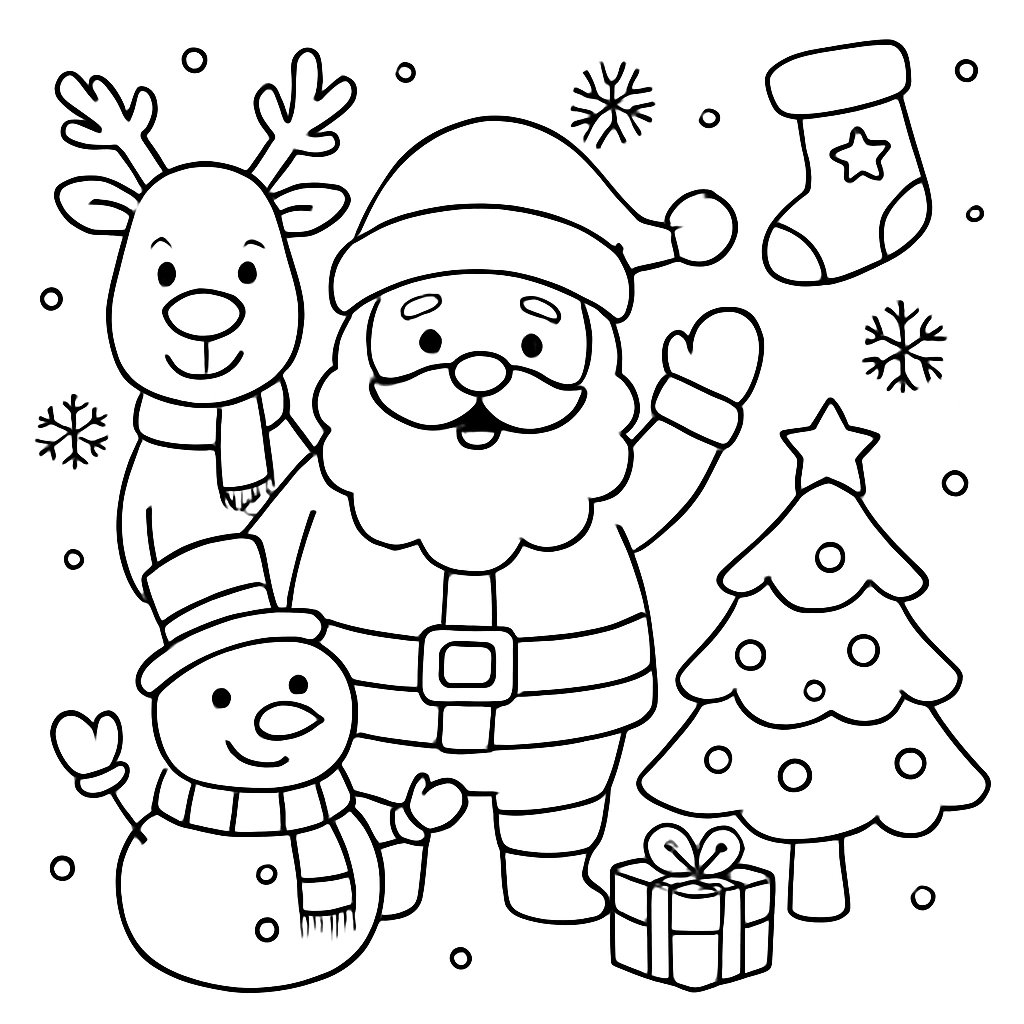 Dibujos De Navidad para colorear Dibujos para colorear e imprimir Dibujos De Navidad