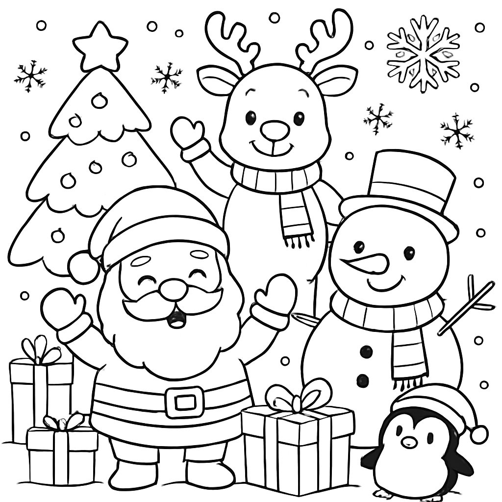 Dibujos De Navidad para colorear Dibujos para colorear e imprimir Dibujos De Navidad