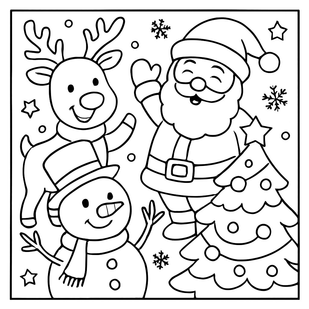 Dibujos De Navidad para colorear Dibujos para colorear e imprimir Dibujos De Navidad