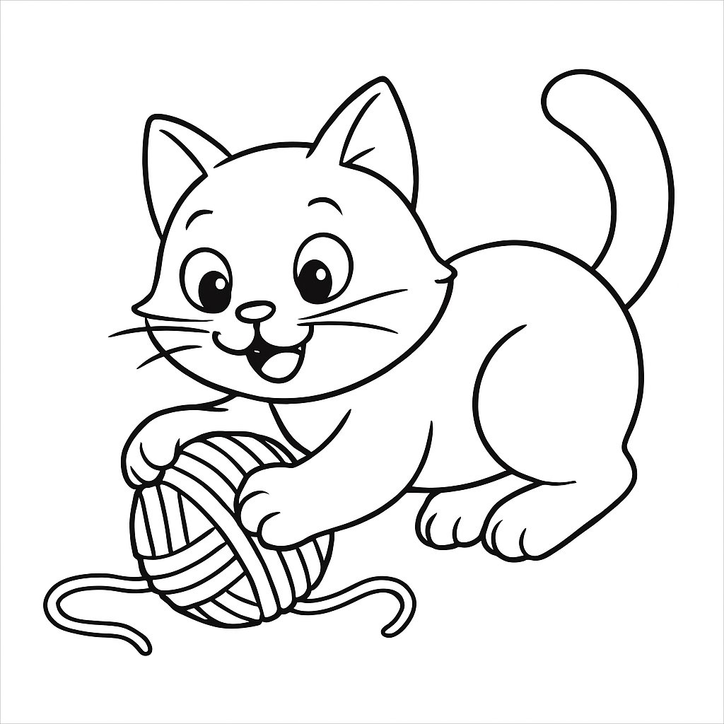 Gatos para colorear Dibujos para colorear e imprimir Gatos