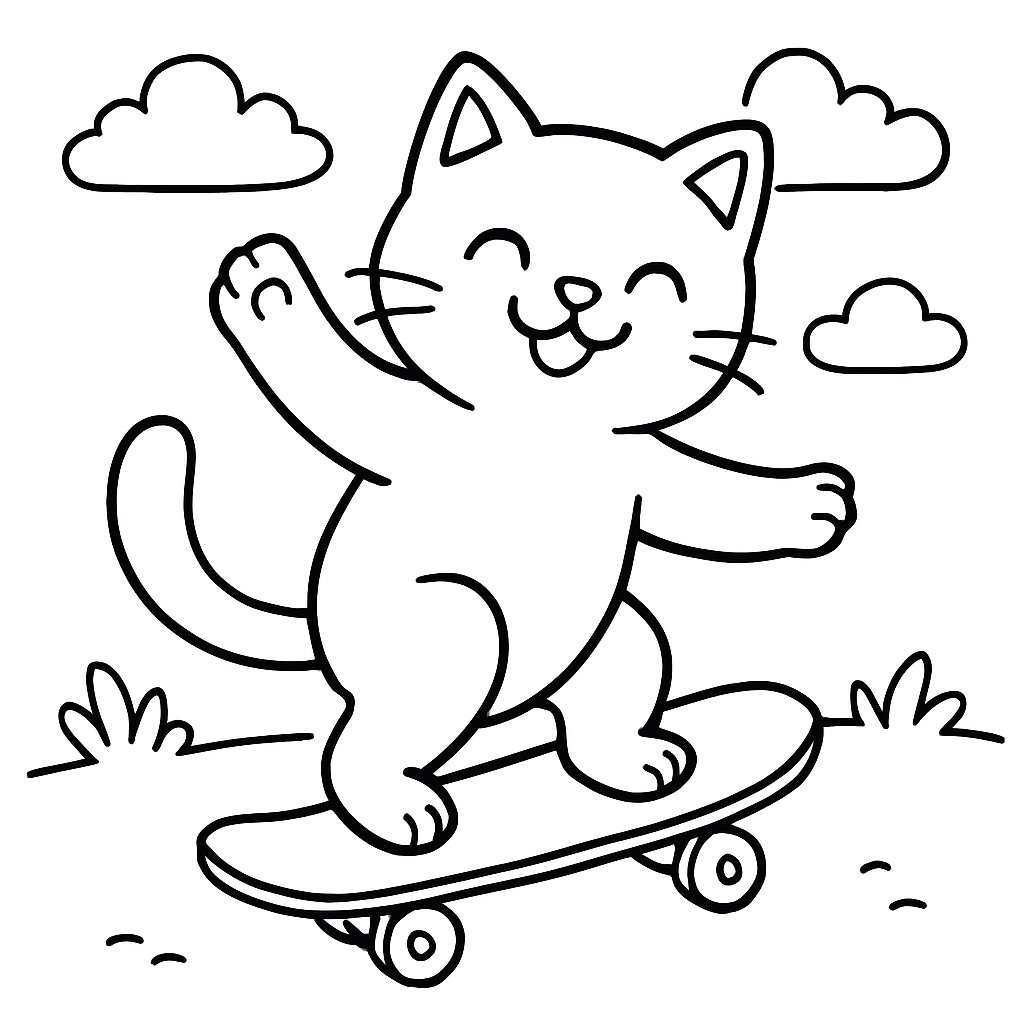 Gatos para colorear Dibujos para colorear e imprimir Gatos