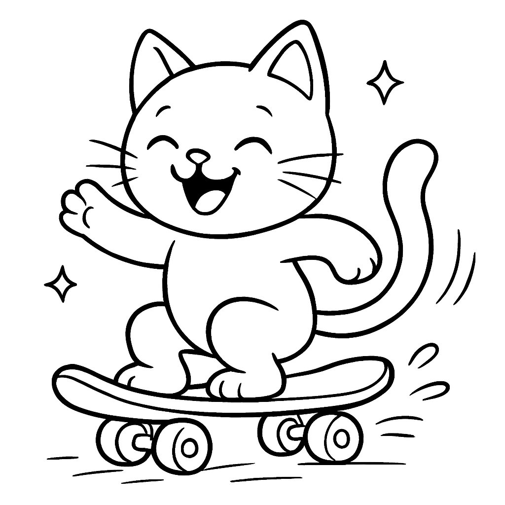 Gatos para colorear Dibujos para colorear e imprimir Gatos