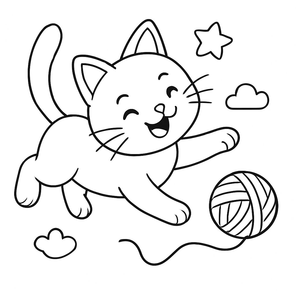 Gatos para colorear Dibujos para colorear e imprimir Gatos