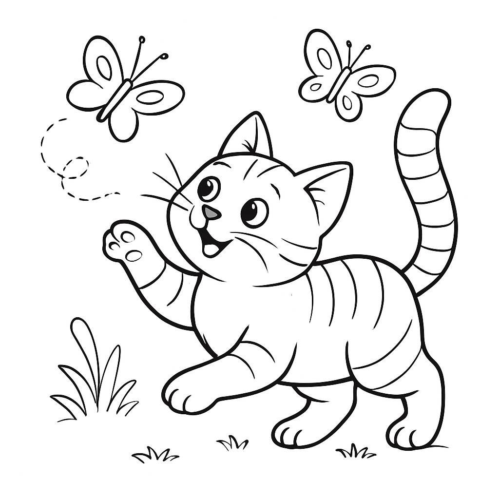 Gatos para colorear Dibujos para colorear e imprimir Gatos