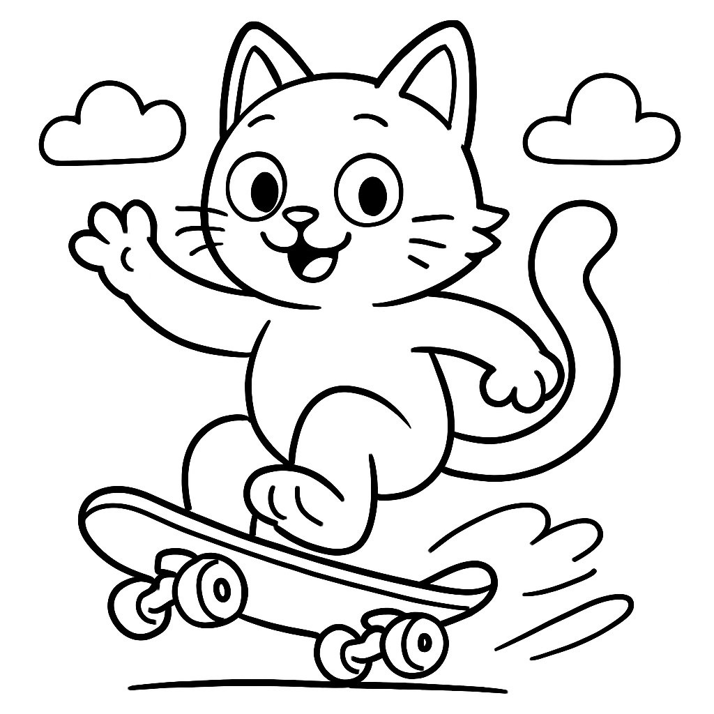 Gatos para colorear Dibujos para colorear e imprimir Gatos