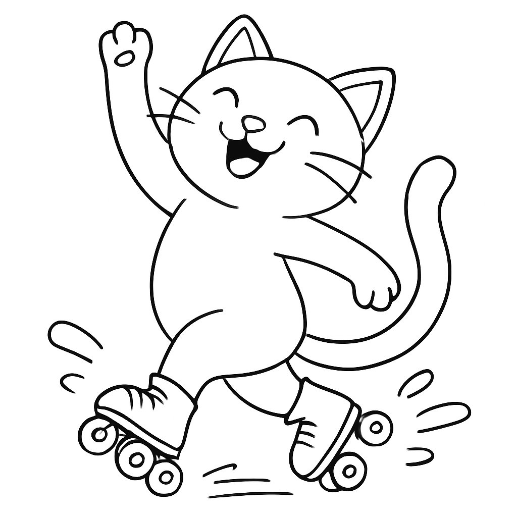 Gatos para colorear Dibujos para colorear e imprimir Gatos