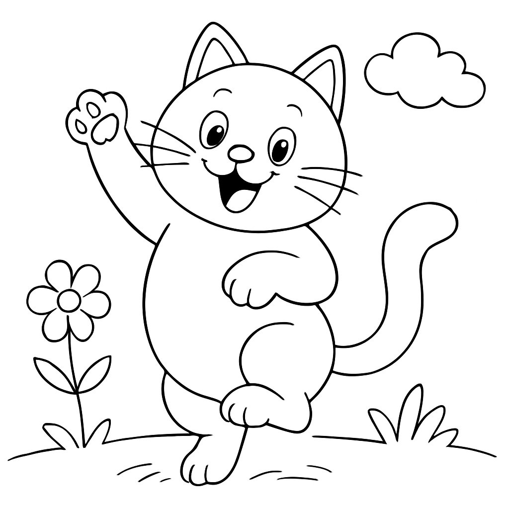 Gatos para colorear Dibujos para colorear e imprimir Gatos
