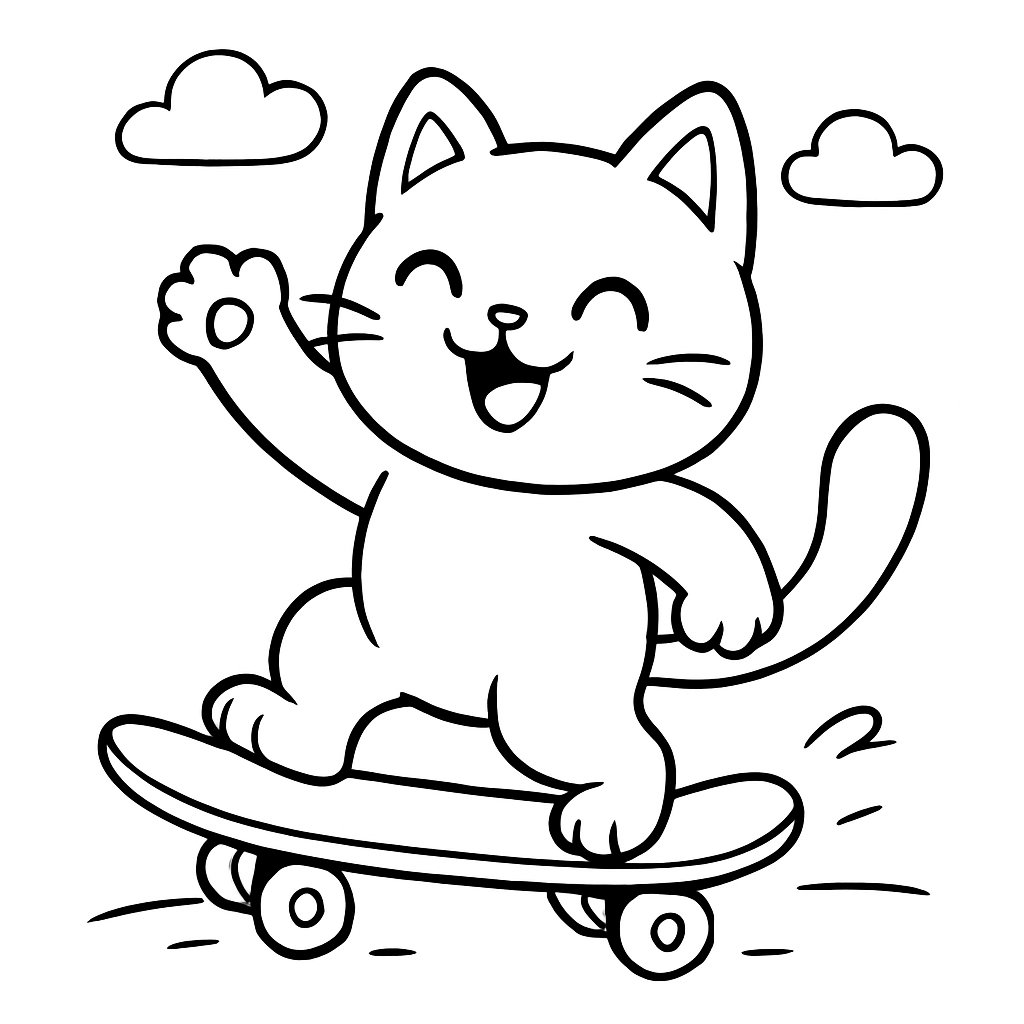 Gatos para colorear Dibujos para colorear e imprimir Gatos