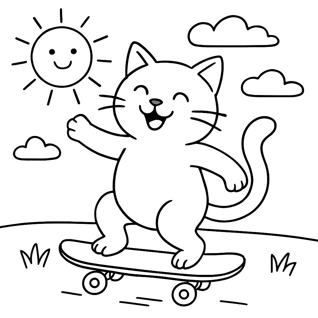 Gatos para colorear Dibujos para colorear e imprimir Gatos