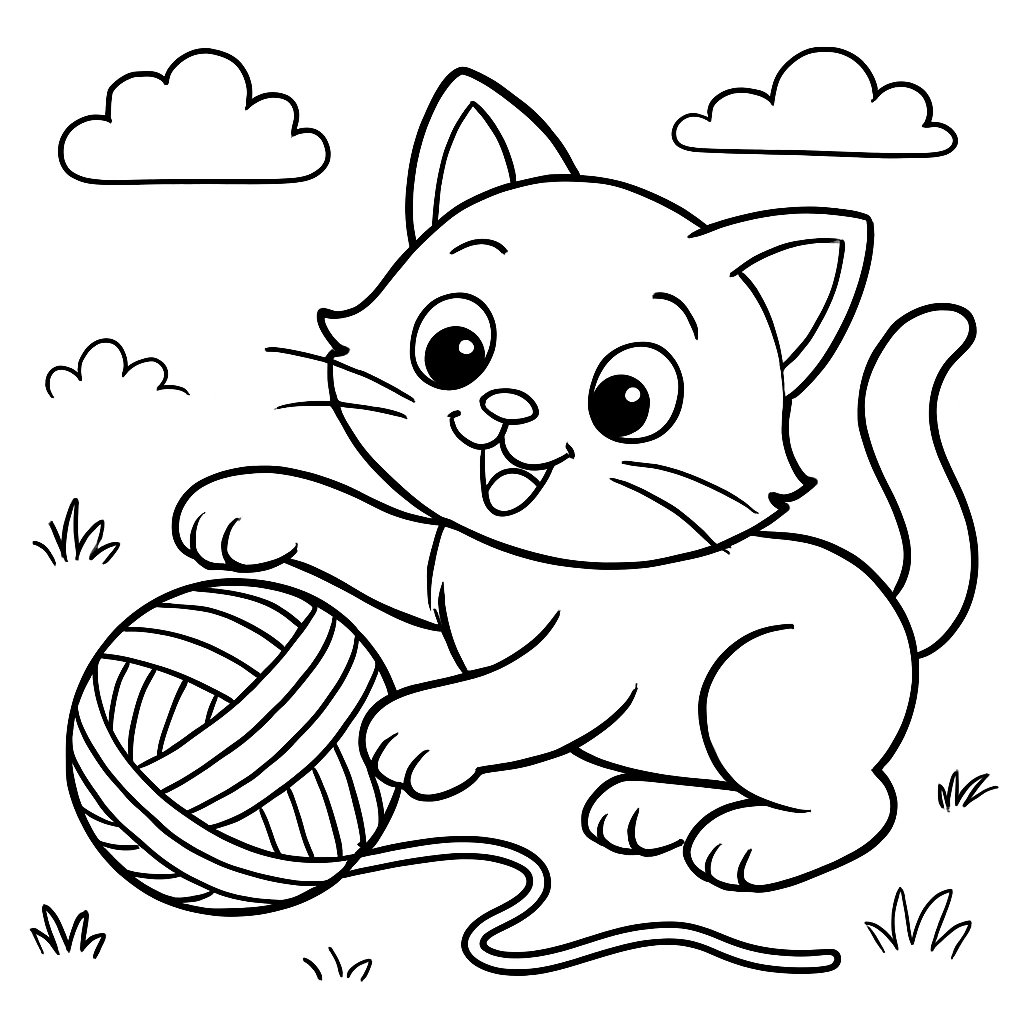 Gatos para colorear Dibujos para colorear e imprimir Gatos