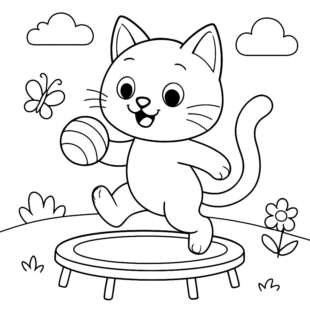 Gatos para colorear Dibujos para colorear e imprimir Gatos