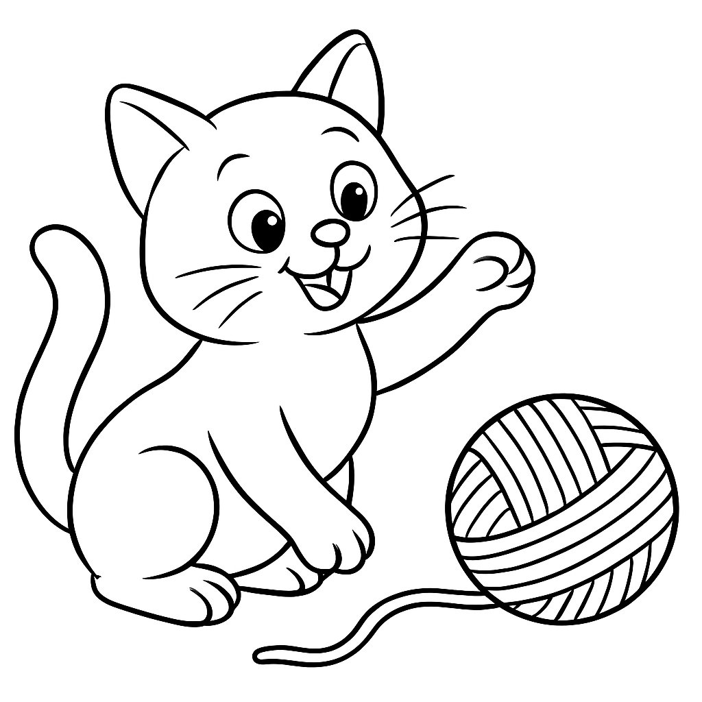 Gatos para colorear Dibujos para colorear e imprimir Gatos