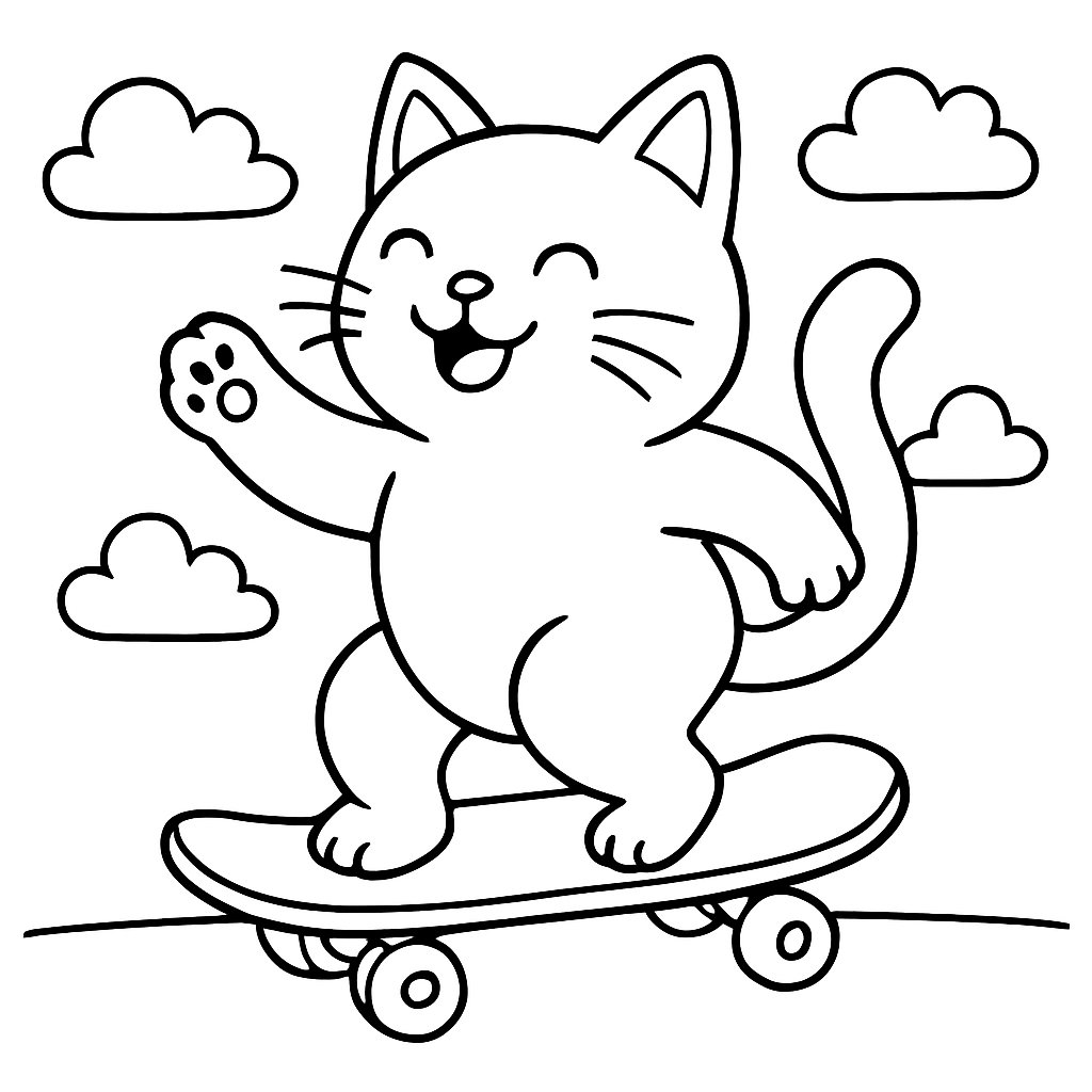 Gatos para colorear Dibujos para colorear e imprimir Gatos