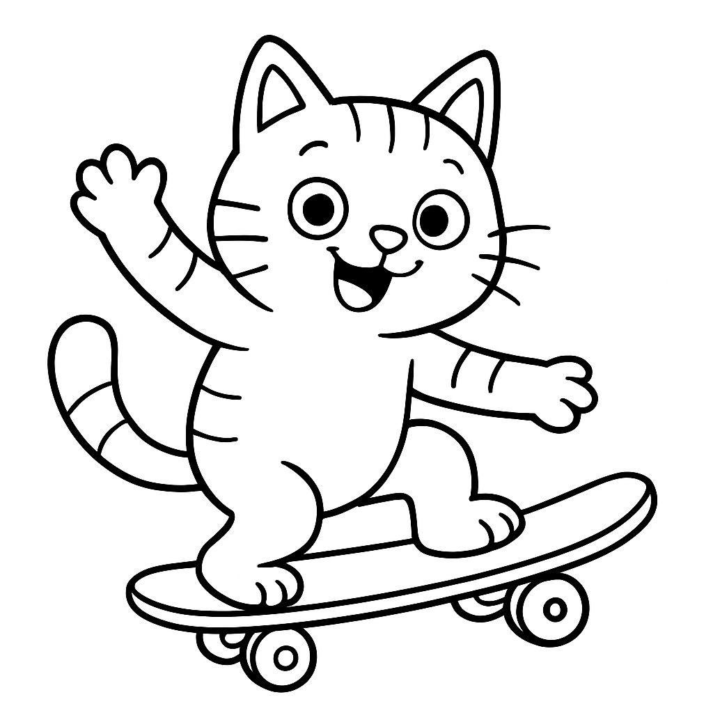 Gatos para colorear Dibujos para colorear e imprimir Gatos