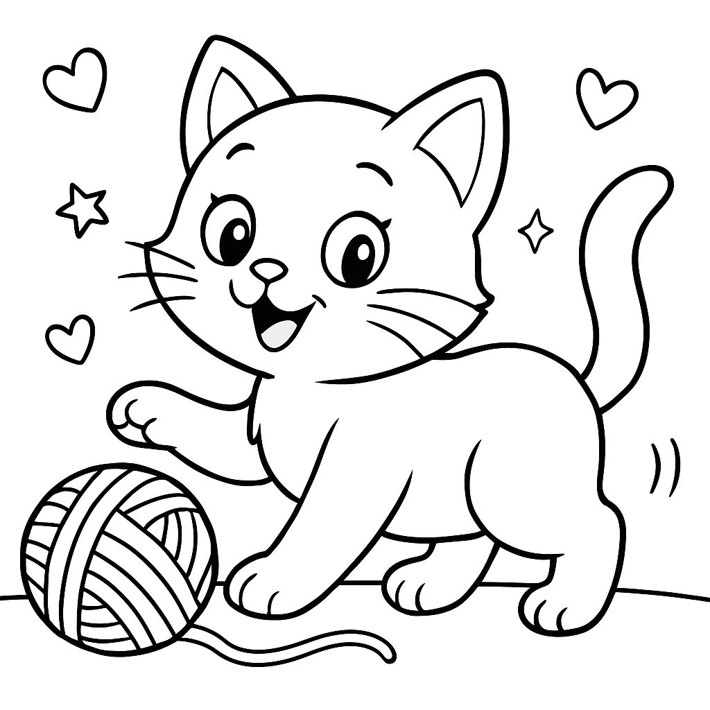 Gatos para colorear Dibujos para colorear e imprimir Gatos