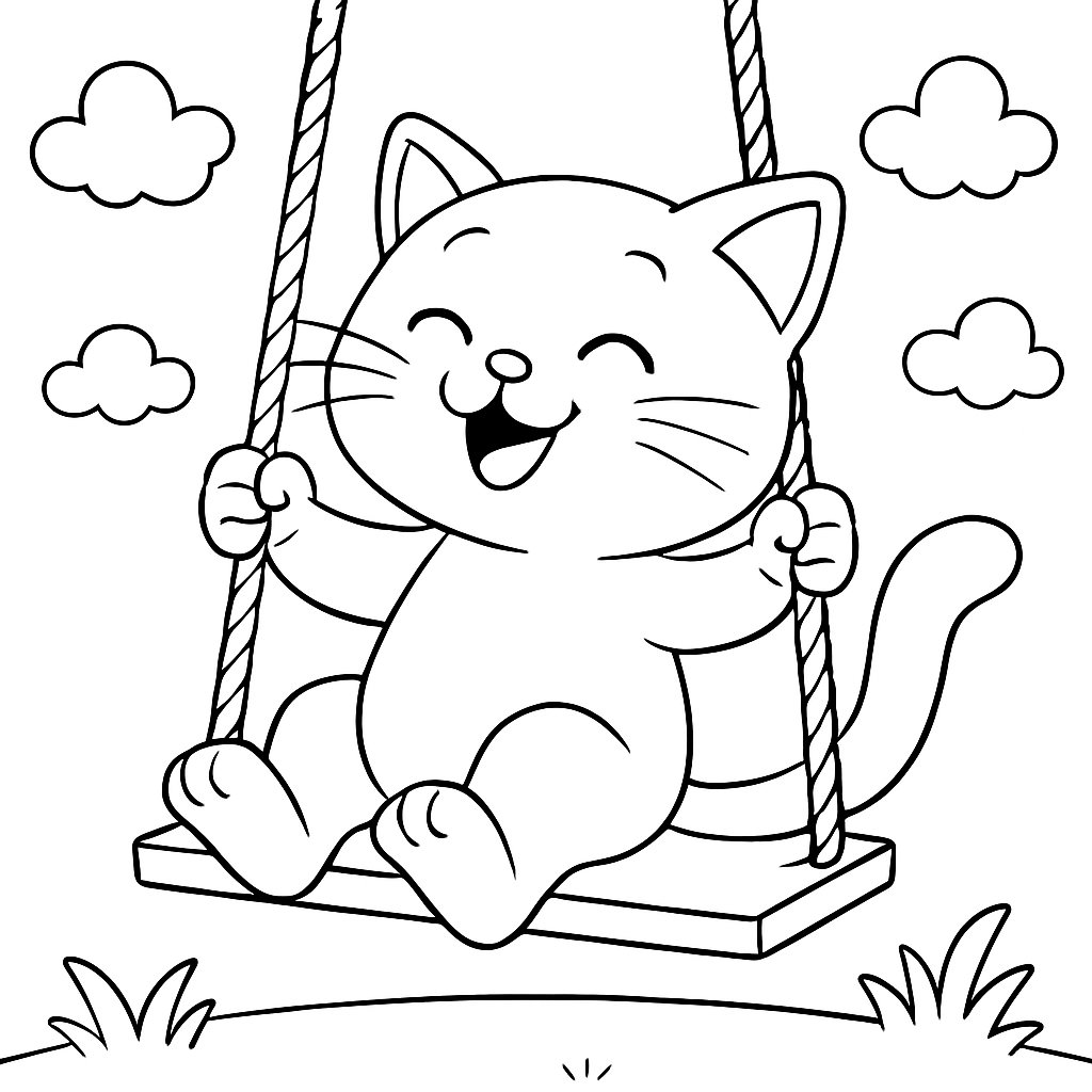 Gatos para colorear Dibujos para colorear e imprimir Gatos