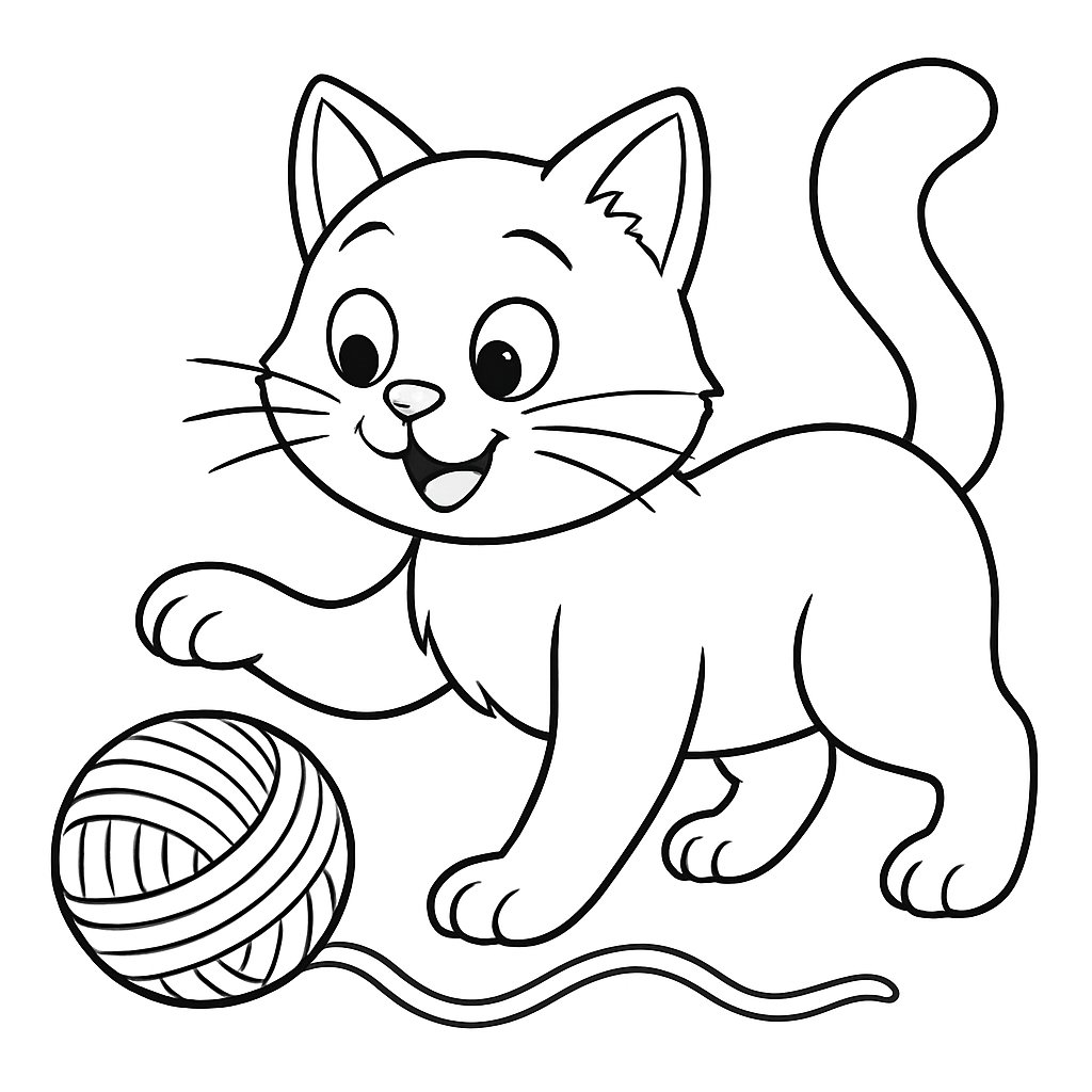 Gatos para colorear Dibujos para colorear e imprimir Gatos