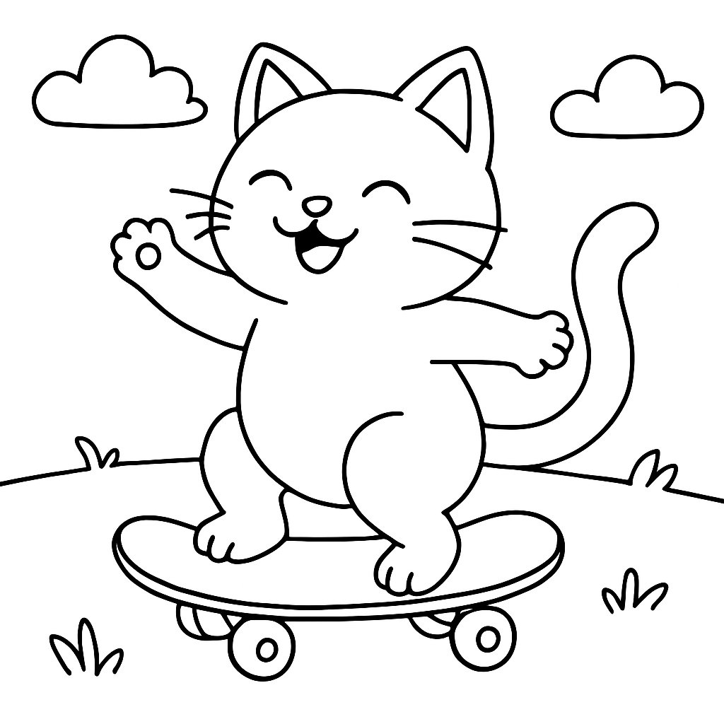 Gatos para colorear Dibujos para colorear e imprimir Gatos