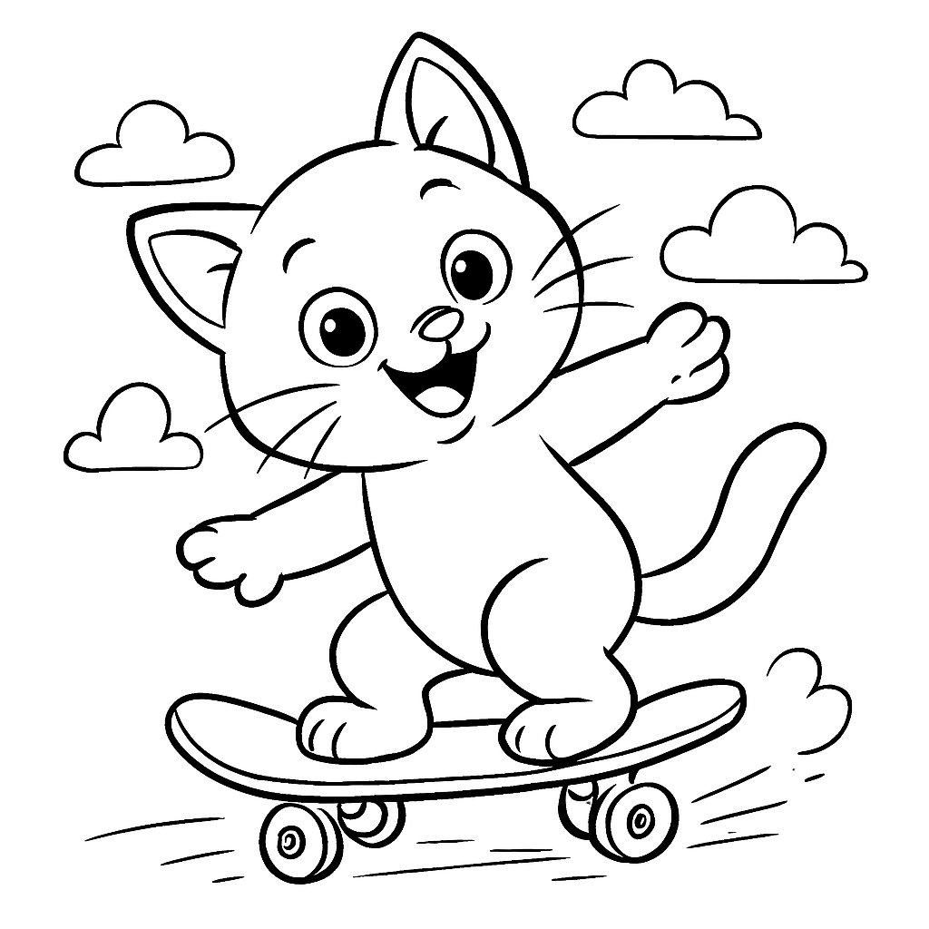 Gatos para colorear Dibujos para colorear e imprimir Gatos