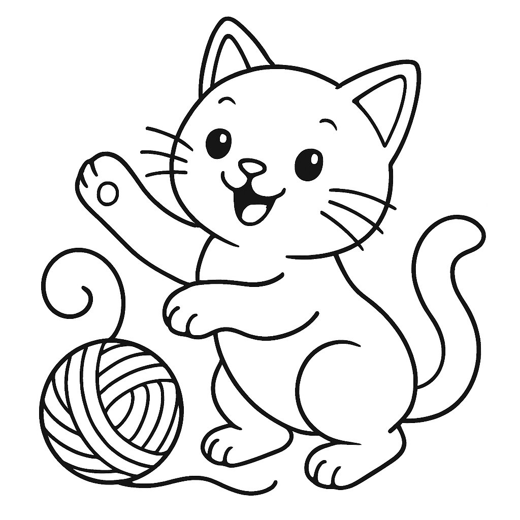 Gatos para colorear Dibujos para colorear e imprimir Gatos