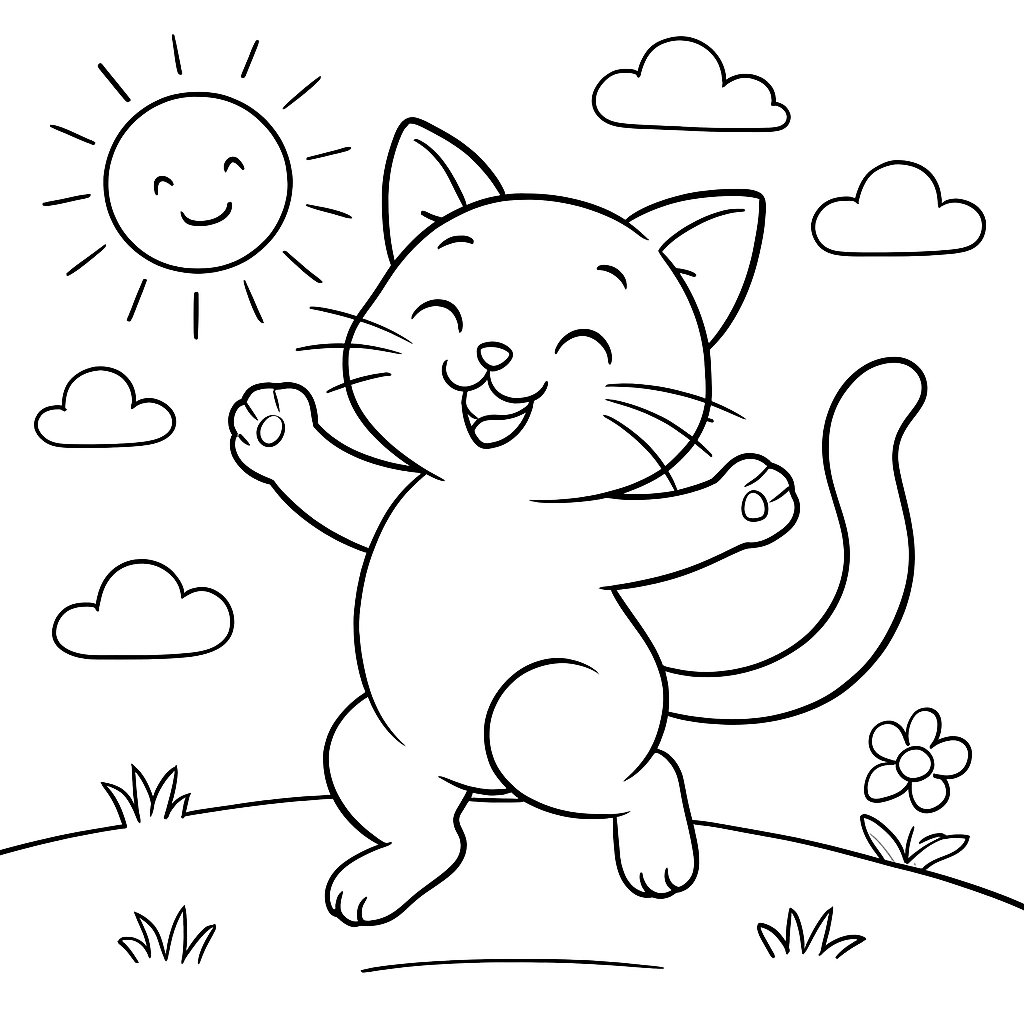 Gatos para colorear Dibujos para colorear e imprimir Gatos