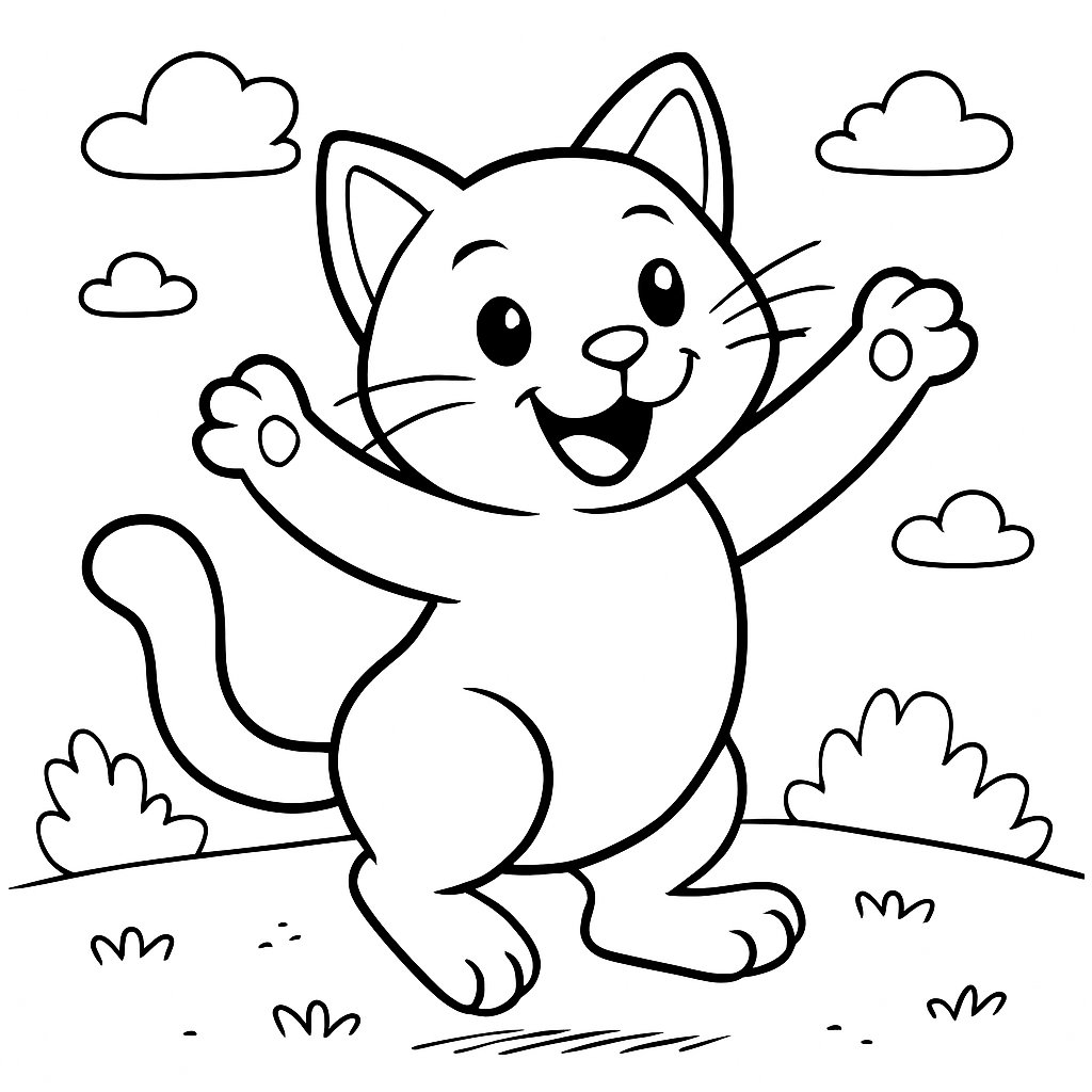 Gatos para colorear Dibujos para colorear e imprimir Gatos