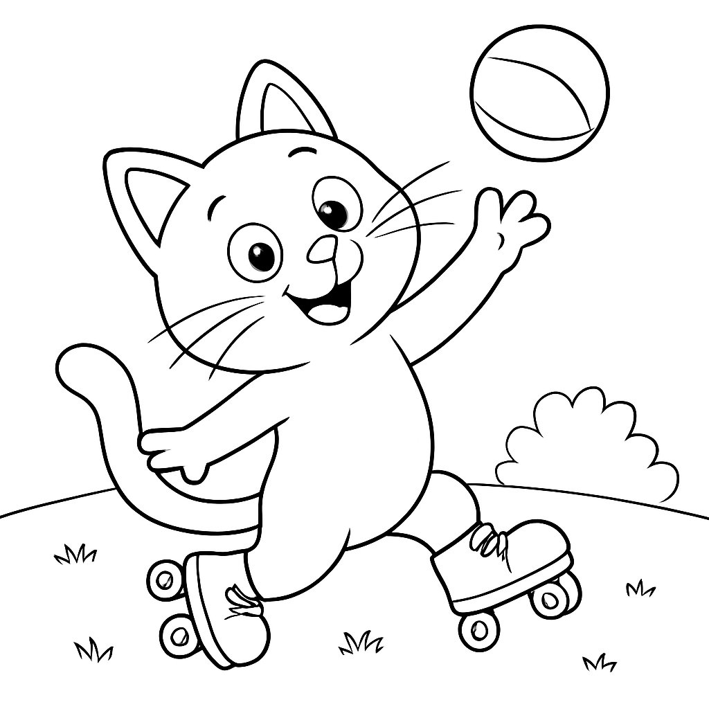 Gatos para colorear Dibujos para colorear e imprimir Gatos