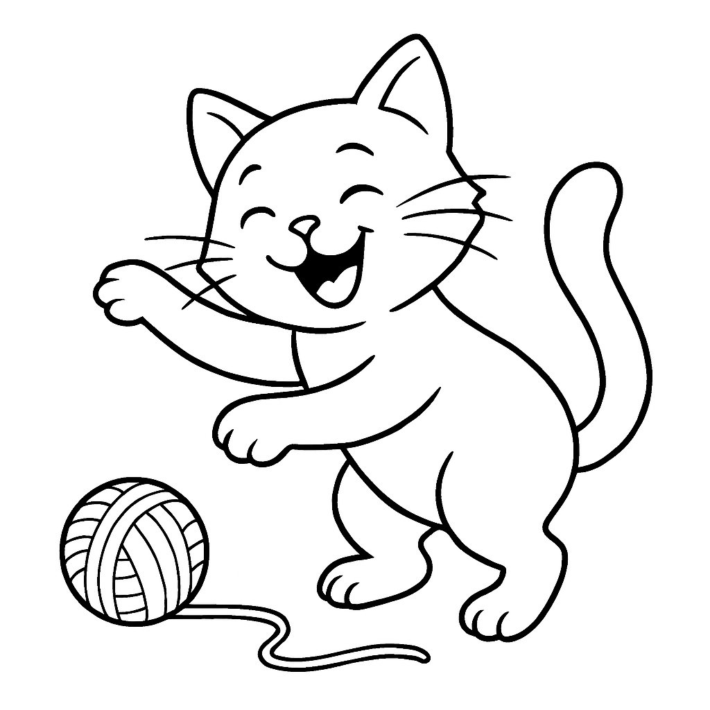 Gatos para colorear Dibujos para colorear e imprimir Gatos