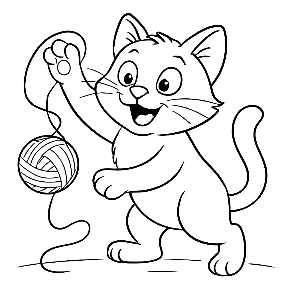 Gatos para colorear Dibujos para colorear e imprimir Gatos