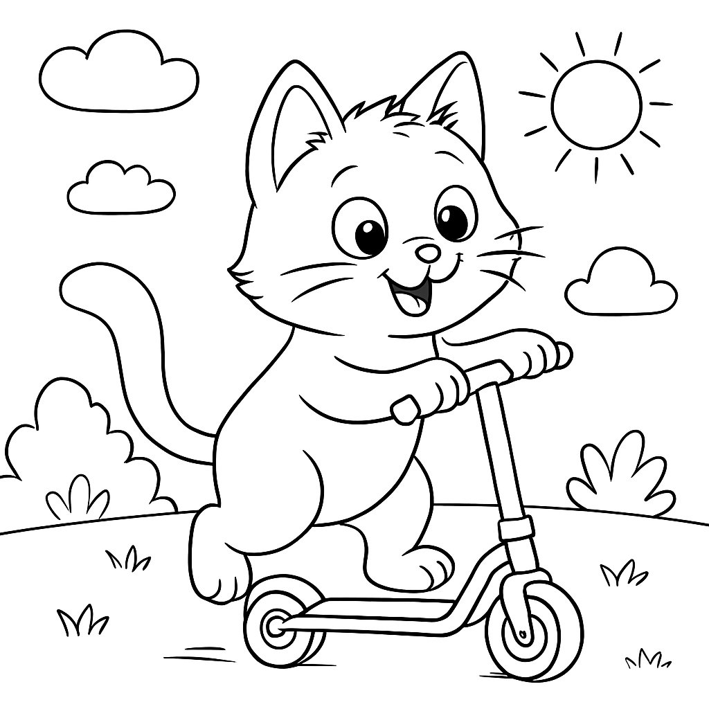 Gatos para colorear Dibujos para colorear e imprimir Gatos