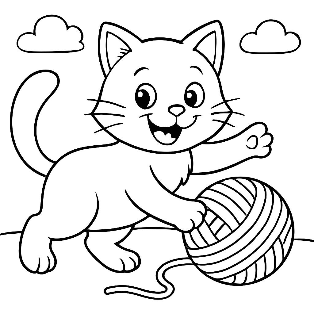 Gatos para colorear Dibujos para colorear e imprimir Gatos