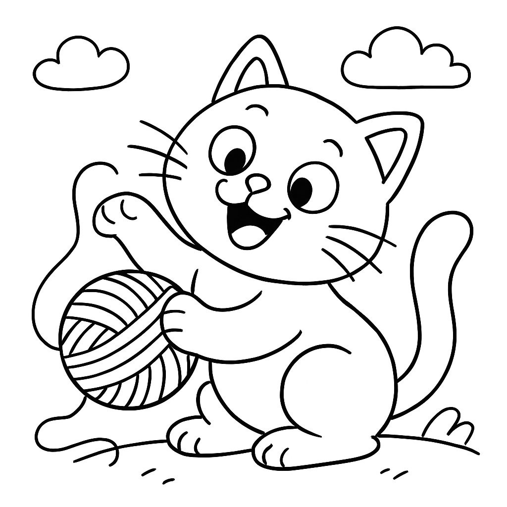 Gatos para colorear Dibujos para colorear e imprimir Gatos